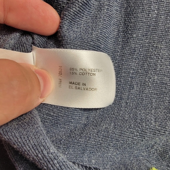 Orvis Shirt Mens XL Trout Bum Polo Navy Blue Short Sleeve Snap Closure - Picture 6 of 8